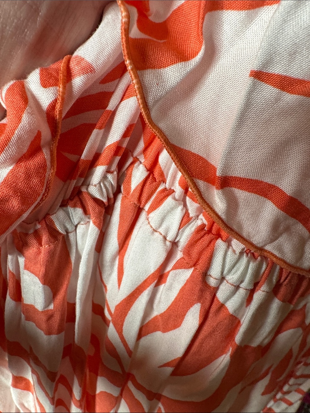Tybee Island Clothing Co Coral Tropical Leaf Print Maxi Dress Size Small - Picture 11 of 11